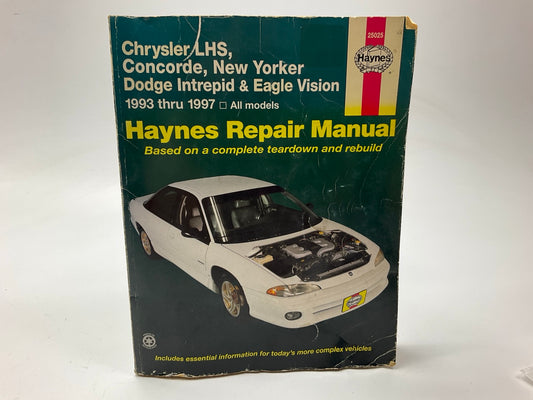 CREASE & CUTS - Haynes 25025 Repair Manual 93-97 Concorde, Intrepid, New Yorker