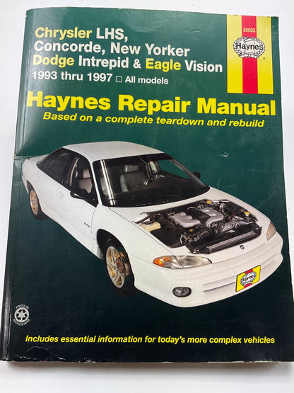 Haynes 25025 Repair Manual For 1993-1997 Concorde, Intrepid, LHS, New Yorker