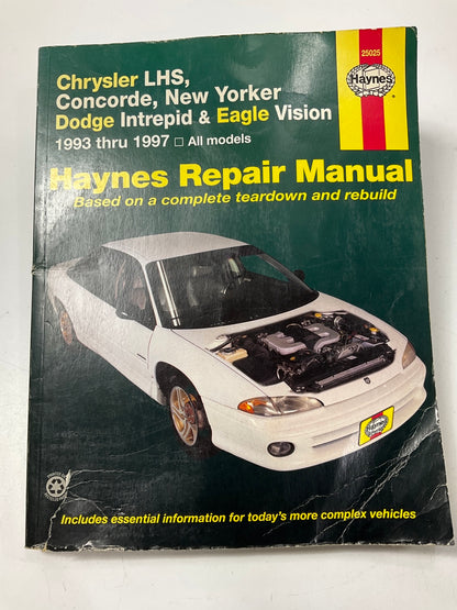 USED - Haynes 25025 Repair Manual 1993-97 Concorde, Intrepid, LHS, New Yorker