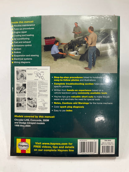 Haynes 25026 Repair Manual For 98-04 Chrysler 300M, Concorde, Intrepid, & LHS