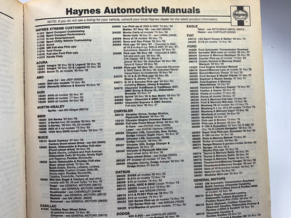 USED - Haynes 25026 Repair Manual For Chrysler 300M, Concorde, Intrepid, & LHS
