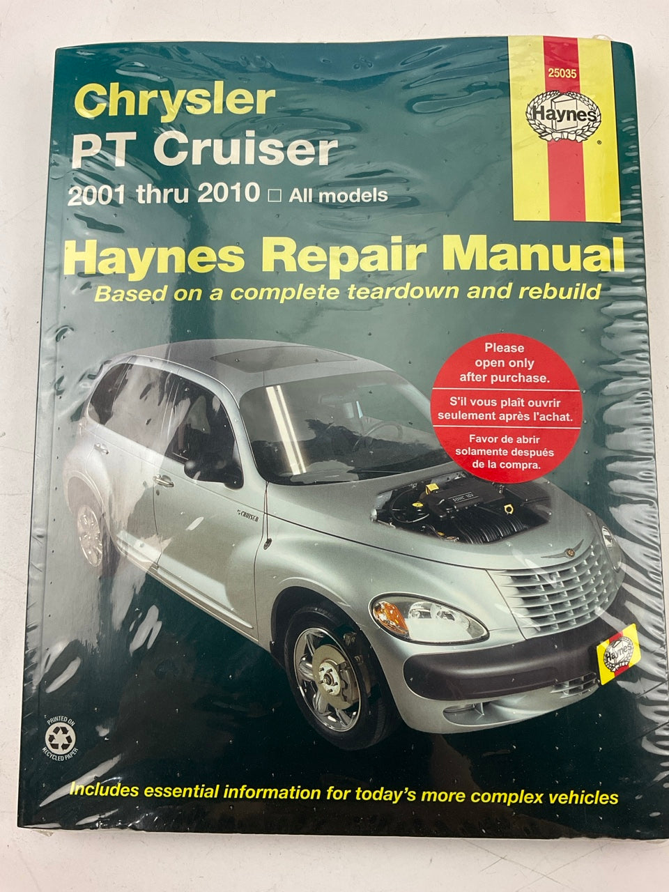 Haynes 25035 Repair Manual For 2001-2010 PT Cruiser - SEALED