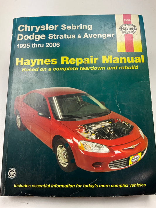 Haynes 25040 Repair Manual For 1995-06 Sebring & Stratus, 1995-00 Avenger