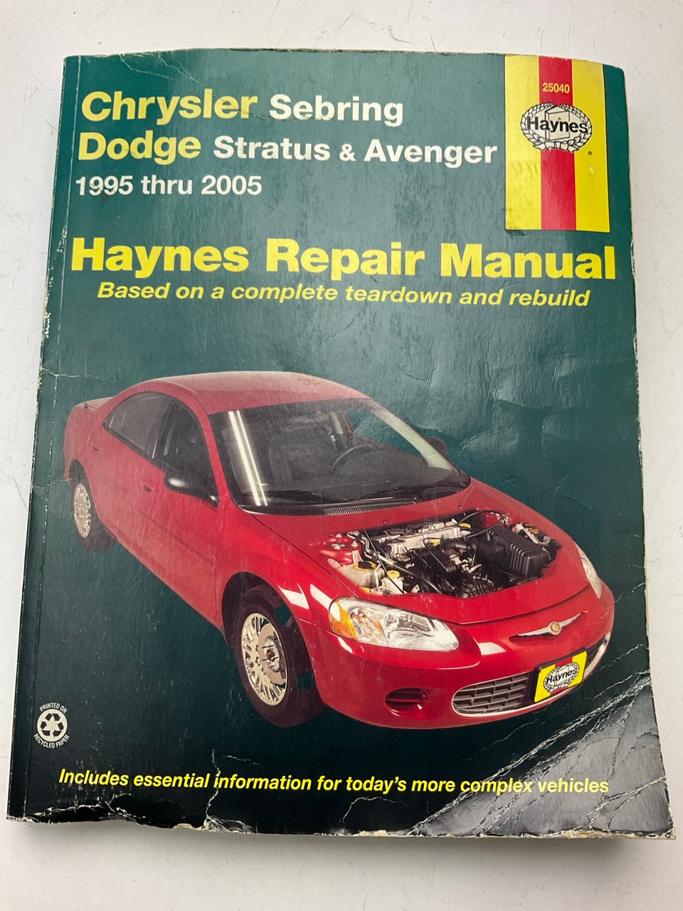 USED - Haynes 25040 Repair Manual For 1995-2005 Chrysler Sebring, Stratus