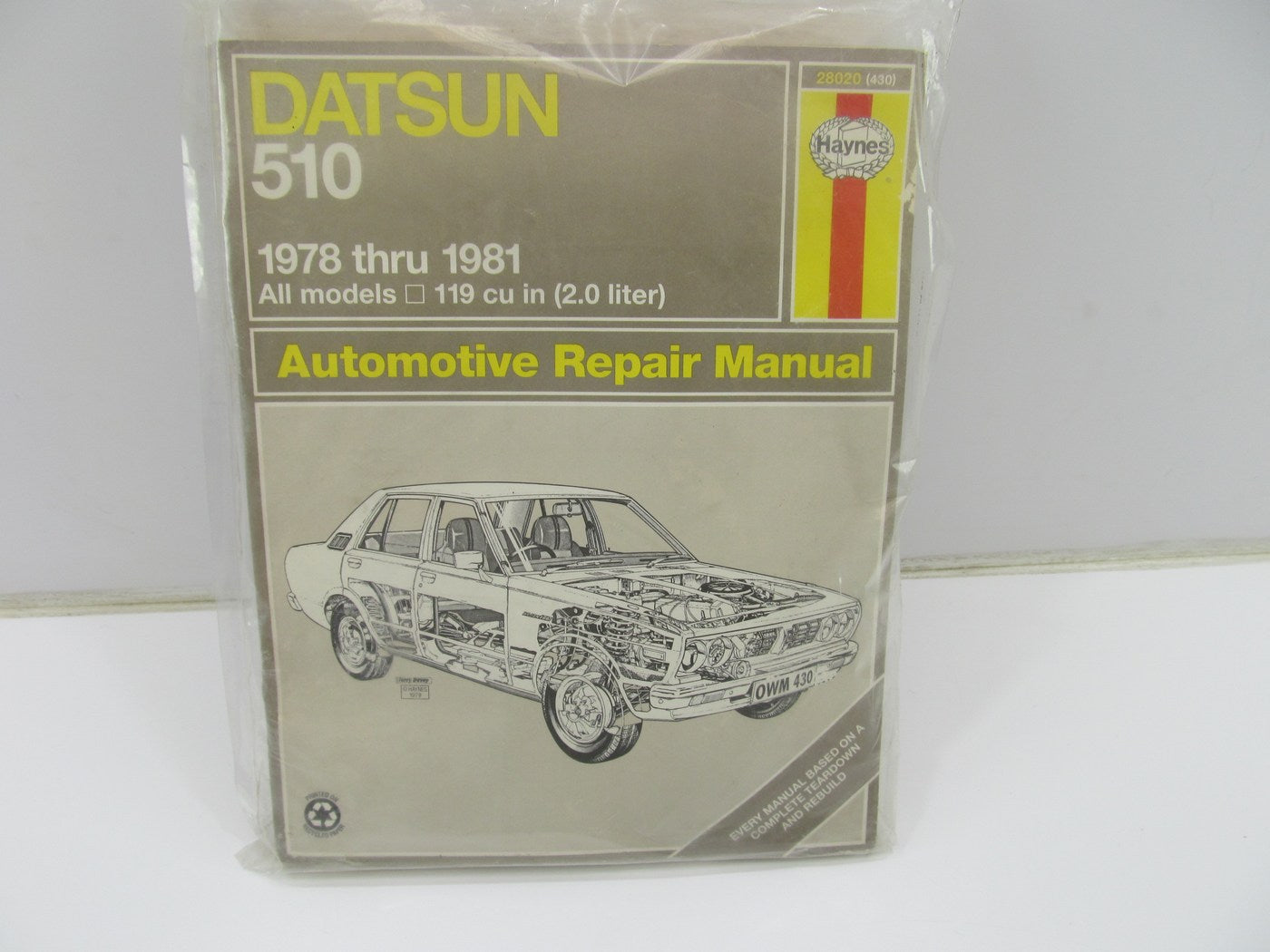 Haynes 28020 Repair Manual For 1978-1981 Datsun 510