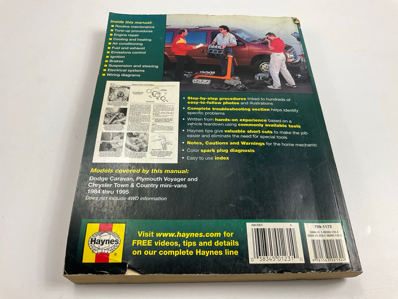 USED - Haynes 30010 Repair Manual For 1984-1995 Chrysler Minivans