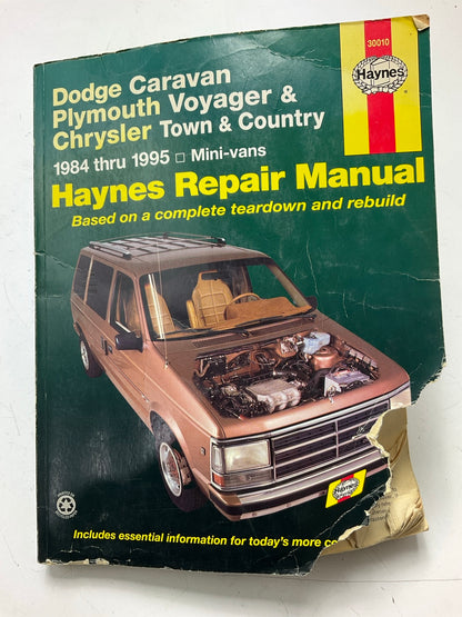 USED - Haynes 30010 Repair Manual For 1984-1995 Chrysler Minivans Type 2