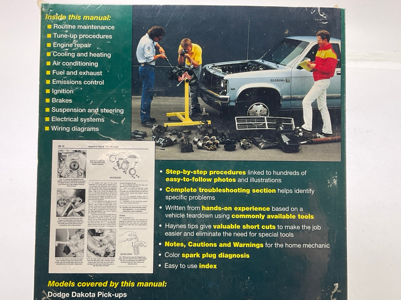 Haynes 30020 Repair Manual For 1987-1996 Dodge Dakota Pickup 2WD 4WD - SEALED