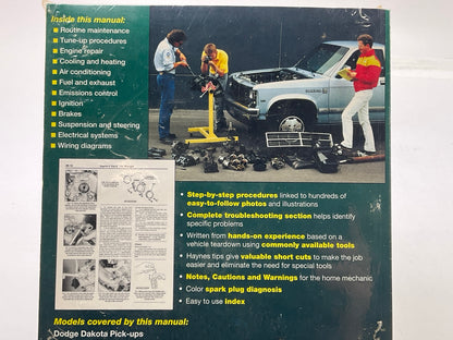 Haynes 30020 Repair Manual For 1987-1996 Dodge Dakota Pickup 2WD 4WD - SEALED