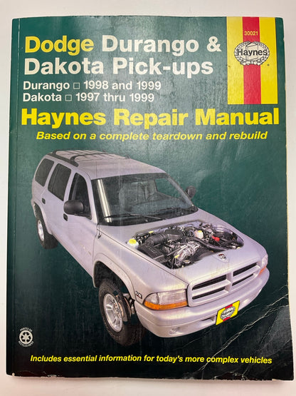 USED - Haynes 30021 Repair Manual For 1997-1999 Dodge Dakota, 1998-1999 Durango