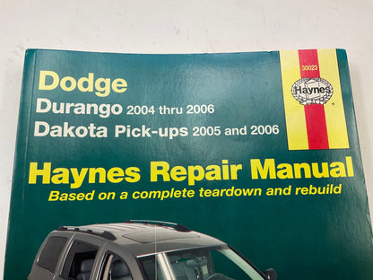 Haynes 30023 Repair Manual For 2004-2009 Dodge Durango, 2005-06 Dakota - OPENED