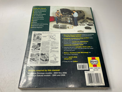 SEALED - Haynes 30023 Repair Manual For 04-06 Durango, 05-06 Dakota Pick-ups