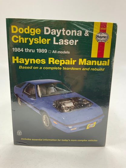 Haynes 30030 Repair Manual For 1984-1989 Daytona, Laser - SEALED