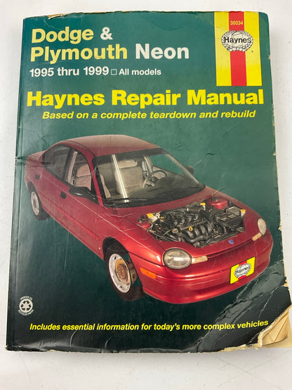 DAMAGED COVER - Haynes 30034 Repair Manual For 1995-1999 Neon