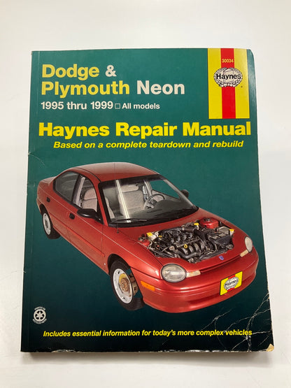USED #4 - Haynes 30034 Repair Manual For 1995-1999 Neon