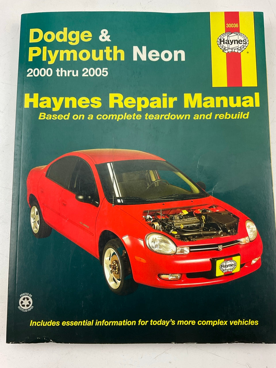 OPENED - Haynes 38015 Repair Manual For 2000-2003 Dodge Neon