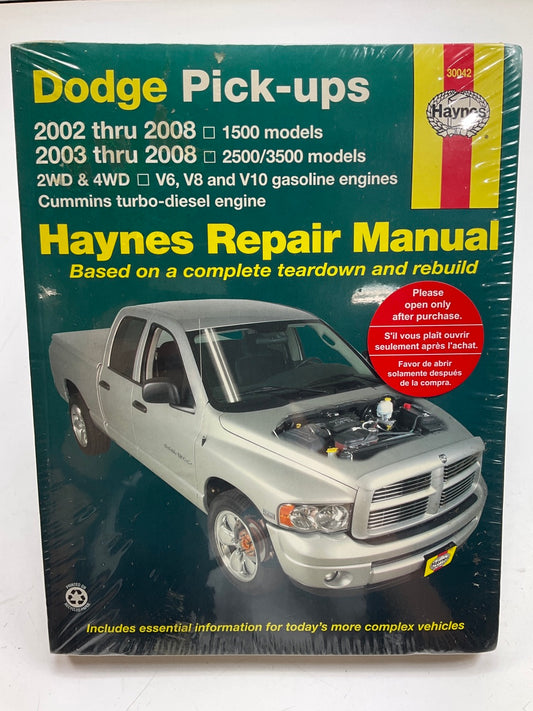 SEALED - Haynes 30042 Repair Manual For 02-08 1500, 03-08 2500/3500 Models