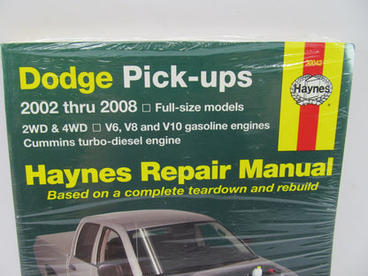 SEALED - Haynes 30042 Repair Manual For 2002-2008 Dodge Pickup Trucks