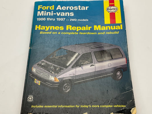 Haynes 36004 Repair Manual For 1986-1997 Ford Aerostar - OPENED