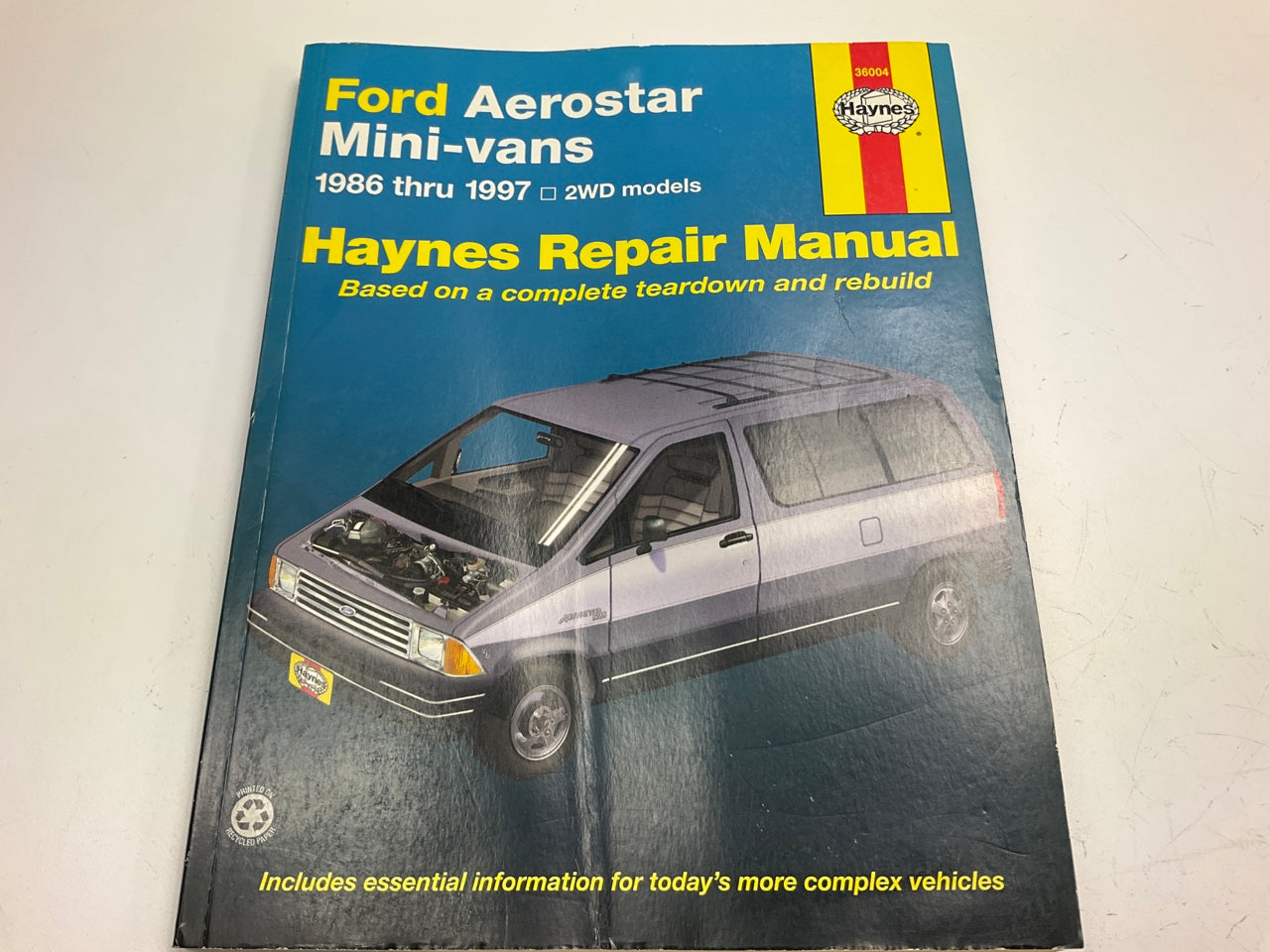 USED - Haynes 36004 Repair Manual 1986-1997 Ford Aerostar Mini-Vans