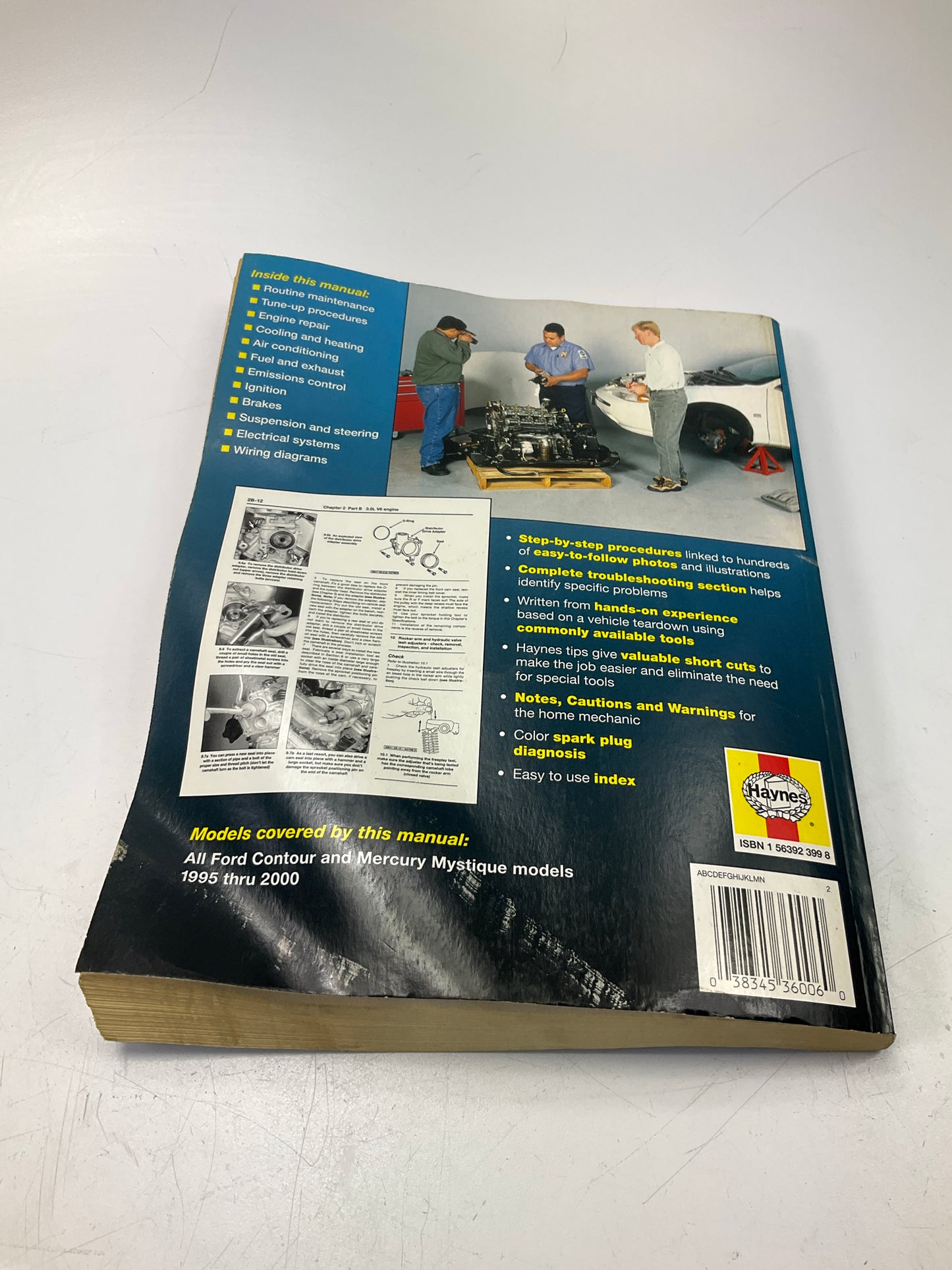 BEND MANUAL - Haynes 36006 Repair Manual For 1995-00 Contour & Mystique