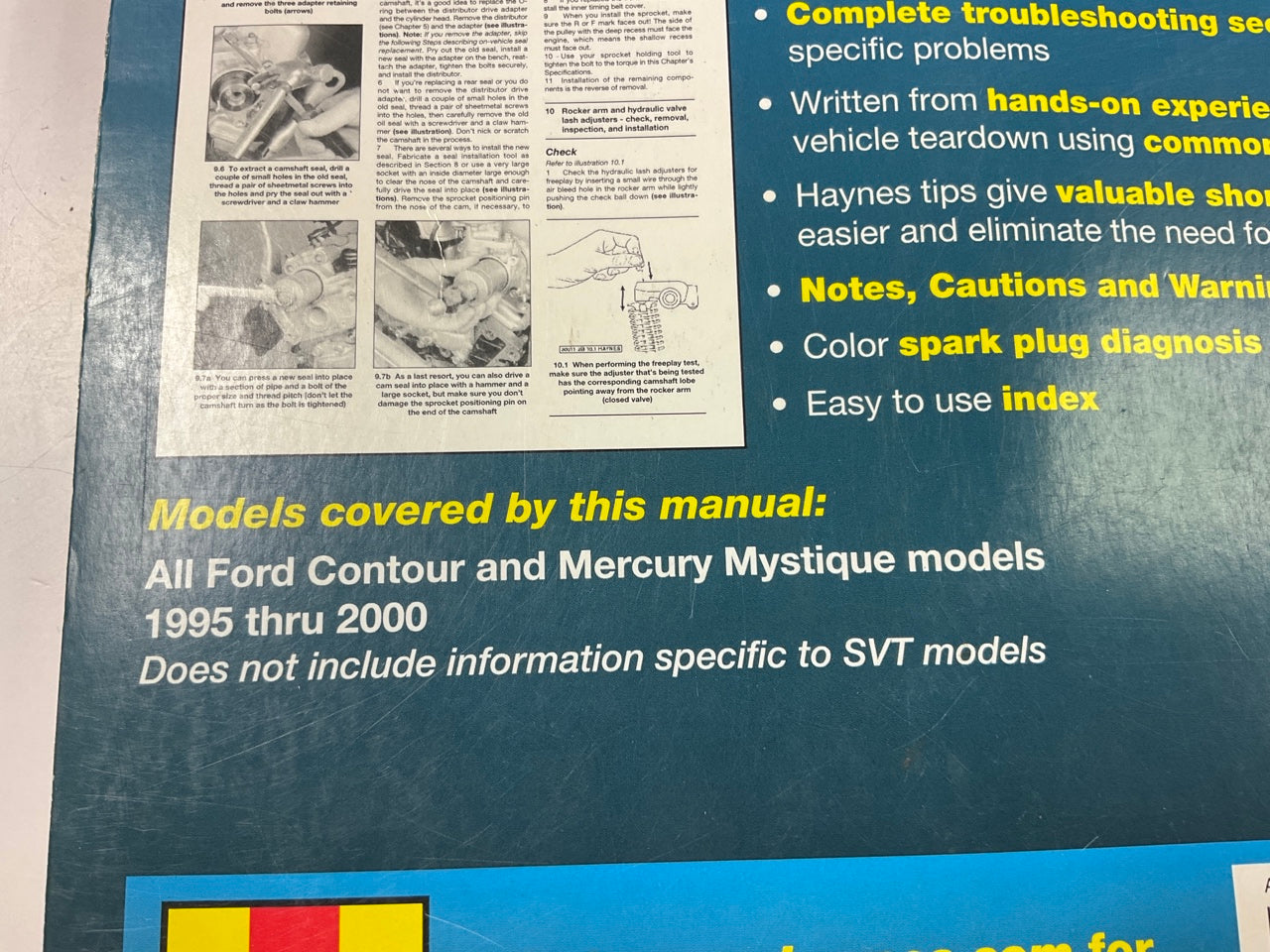 Haynes 36006 Repair Manual For 1995-2000 Ford Contour & Mercury Mystique