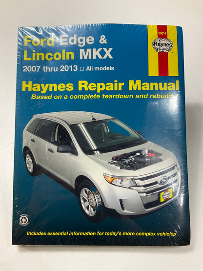 Haynes 36014 Repair Manual For 2007-2013 Ford Edge & Lincoln MKX