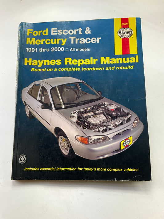 OPENED, NEW Haynes 36020 Repair Manual - 1991-2000 Ford Escort