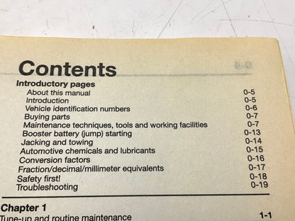 OPENED - Haynes 36034 Repair Manual For 2000-2007 Ford Focus