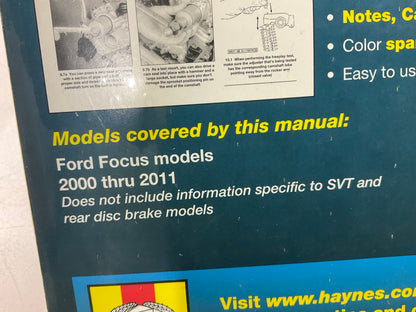 SEALED - Haynes 36034 Repair Manual For 2000-2011 Ford Focus Type 2