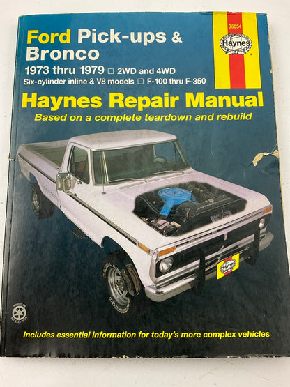 OPEN - Haynes 36054 Repair Manual - 1973-1979 Ford F100 F150 F250 F350 Bronco