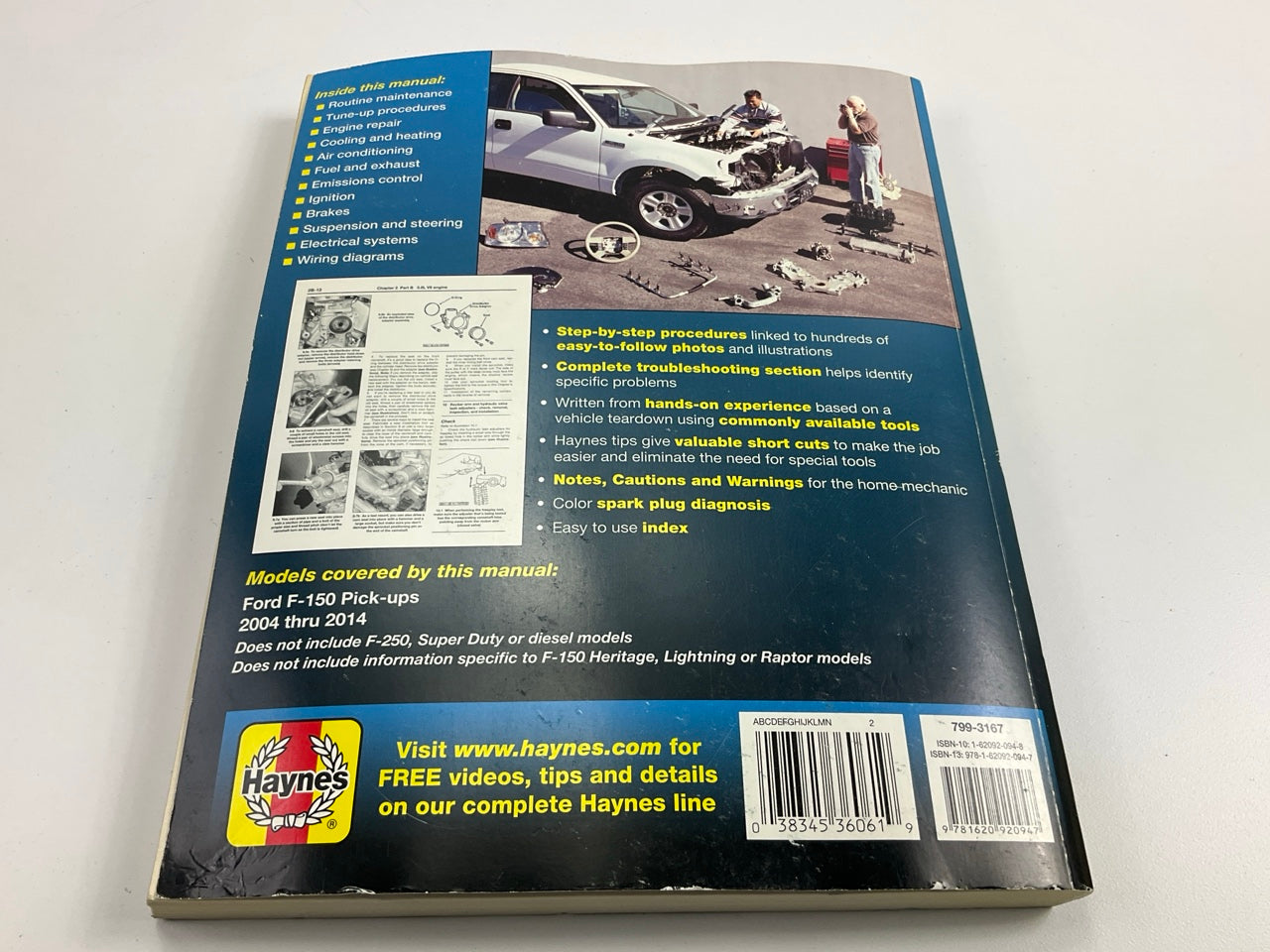 OPENED - Haynes 36061 Repair Manual For 2004-2014 Ford F-150