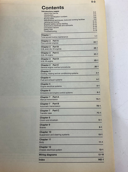 OPENED Haynes 36070 Repair Manual For 1983-1992 Ford Ranger, 1984-1990 Bronco II