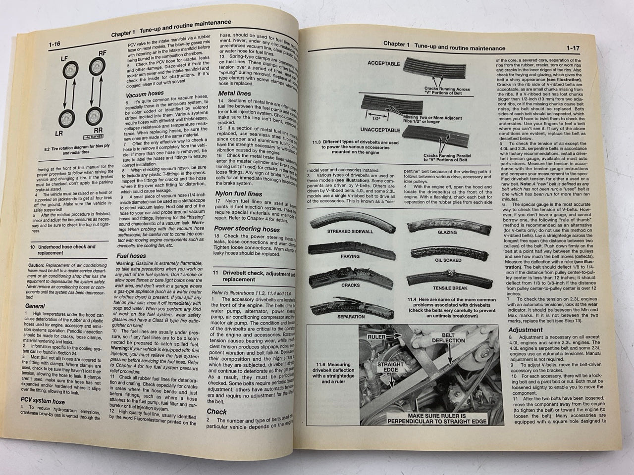 OPENED Haynes 36070 Repair Manual For 1983-1992 Ford Ranger, 1984-1990 Bronco II