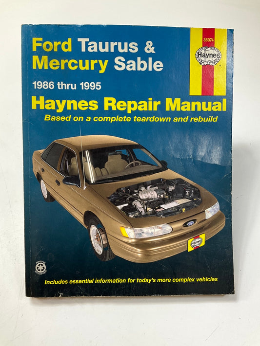 USED - Haynes 36074  Repair Manual 1986-1995 Ford Taurus & Mercury Sable