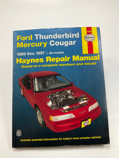 USED - Haynes 36086 Repair Manual For 1989-1997 Thunderbird, Cougar