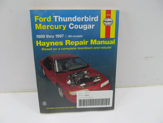 SEALED - Haynes 36086 Repair Manual For 1989-1997 Thunderbird, Cougar