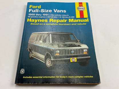 OPEN - Haynes 36090 Repair Manual For 1969-1991 Ford Full Size Vans