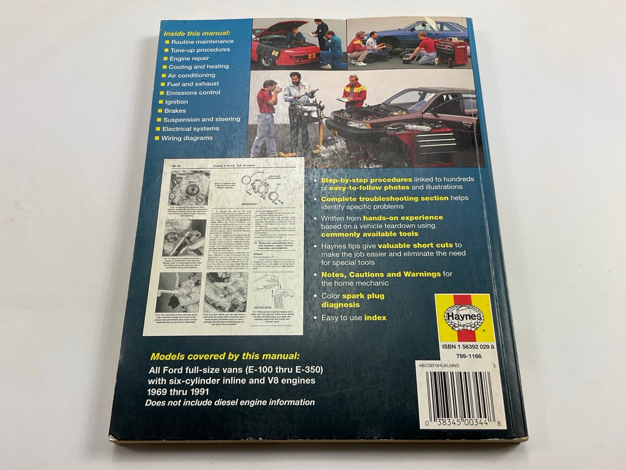 OPEN - Haynes 36090 Repair Manual For 1969-1991 Ford Full Size Vans