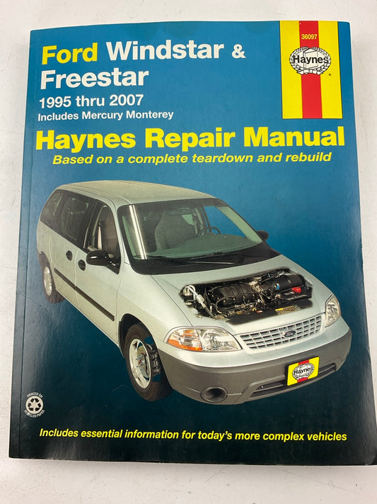 OPENED - Haynes 36097 Repair Manual - 1995-2007 Ford Windstar & Freestar Minivan