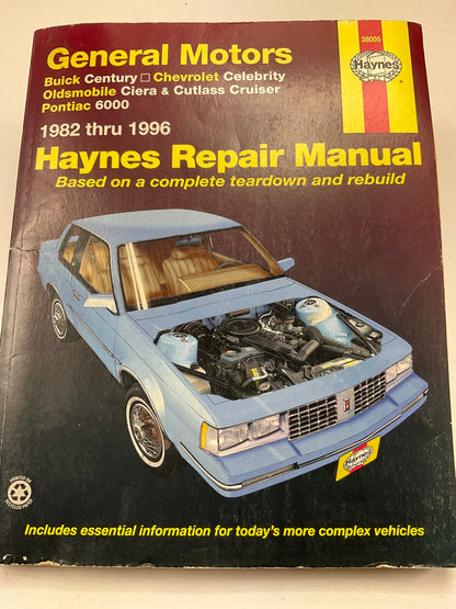 Haynes 38005 Repair Manual For 1982-1996 General Motors