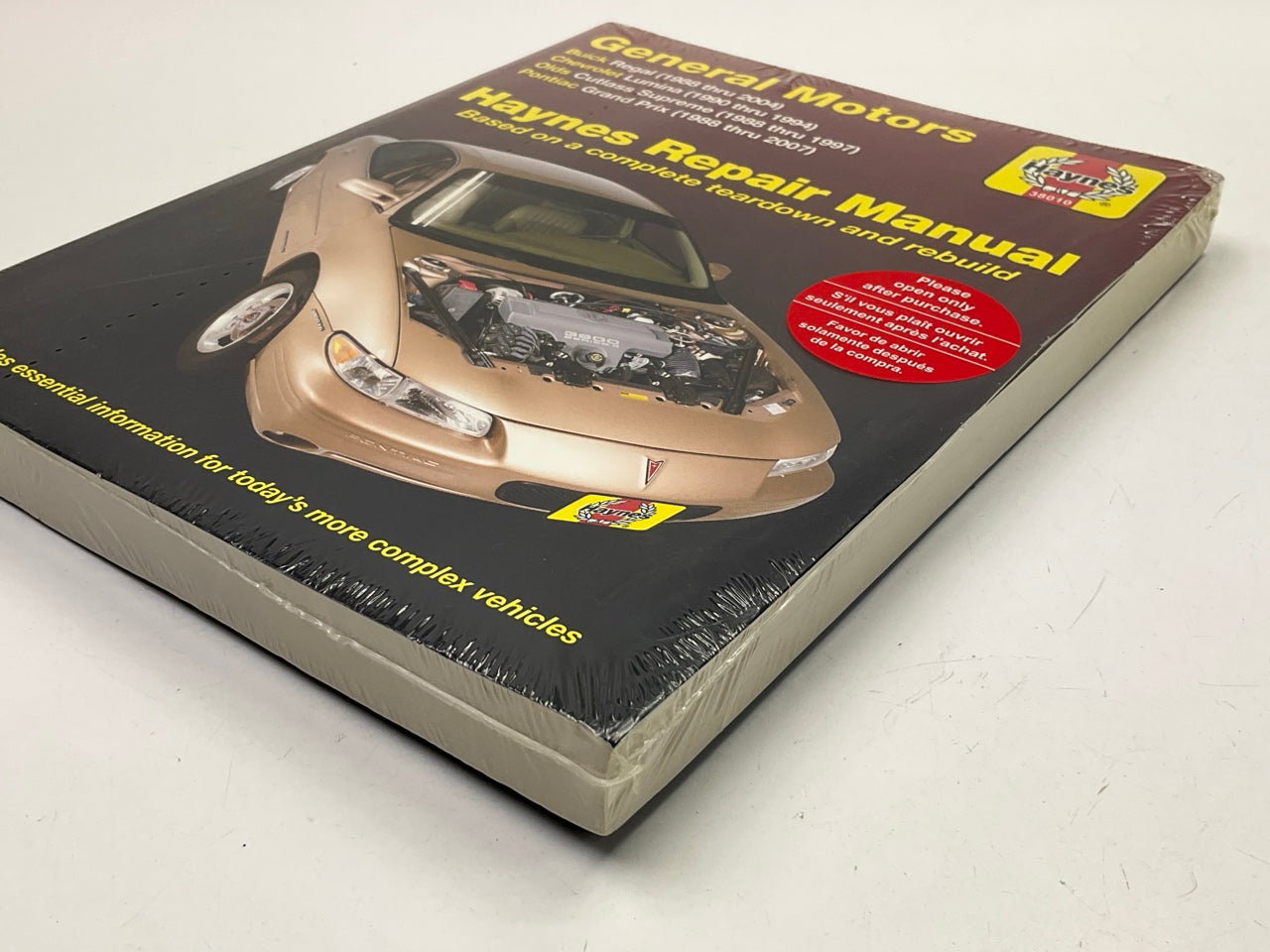 Haynes 38010 Repair Manual - Regal, Lumina, Cutlass Supreme, Grand Prix - SEALED