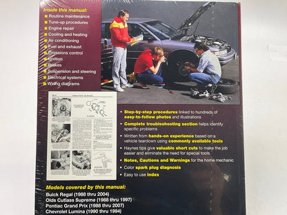 Haynes 38010 Repair Manual - Regal, Lumina, Cutlass Supreme, Grand Prix - SEALED