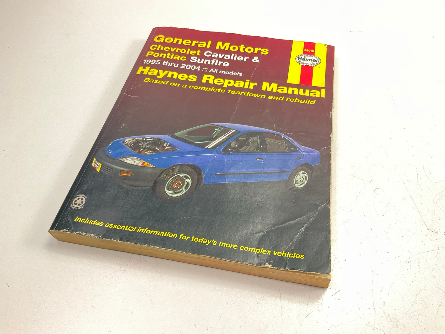 DAMAGED COVER Haynes 38016 Repair Manual For 1995-2004 Chevy Cavalier & Pontiac