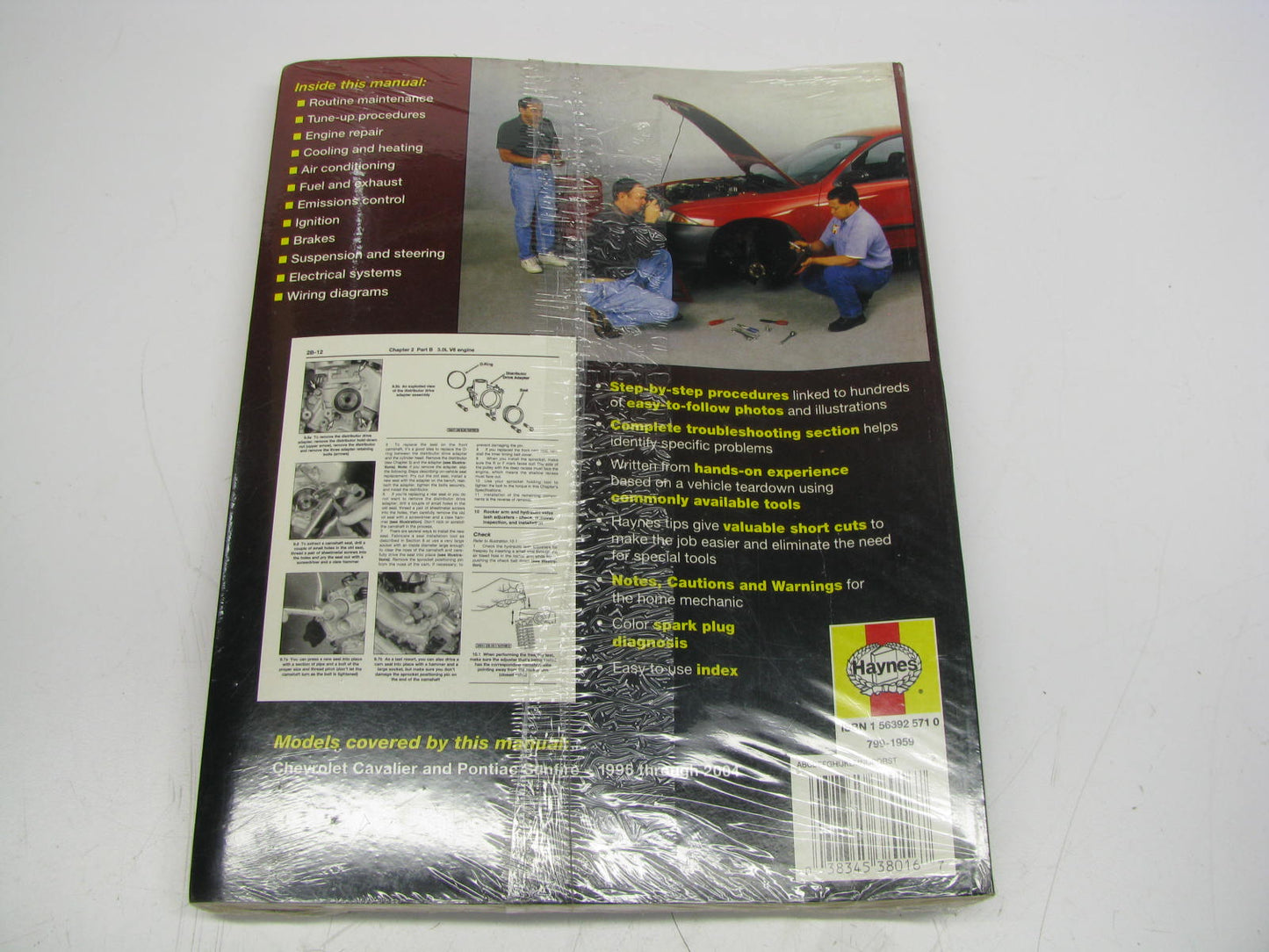 Haynes 38016 Repair Manual For 1995-2005 Chevrolet Cavalier & Pontiac Sunfire