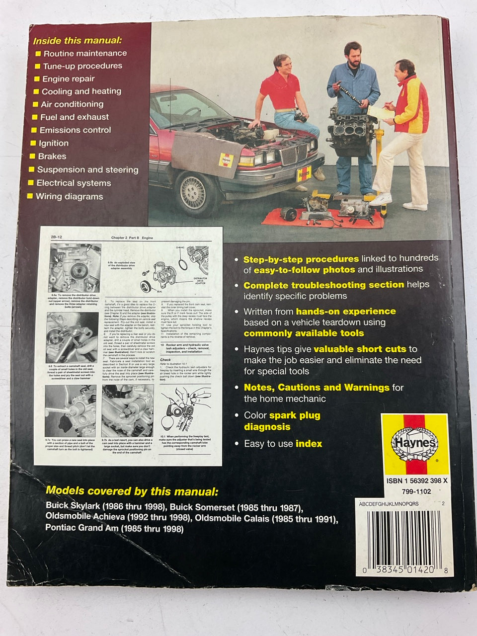 OPEN - Haynes 38025 Repair Manual For 1985-1998 General Motors