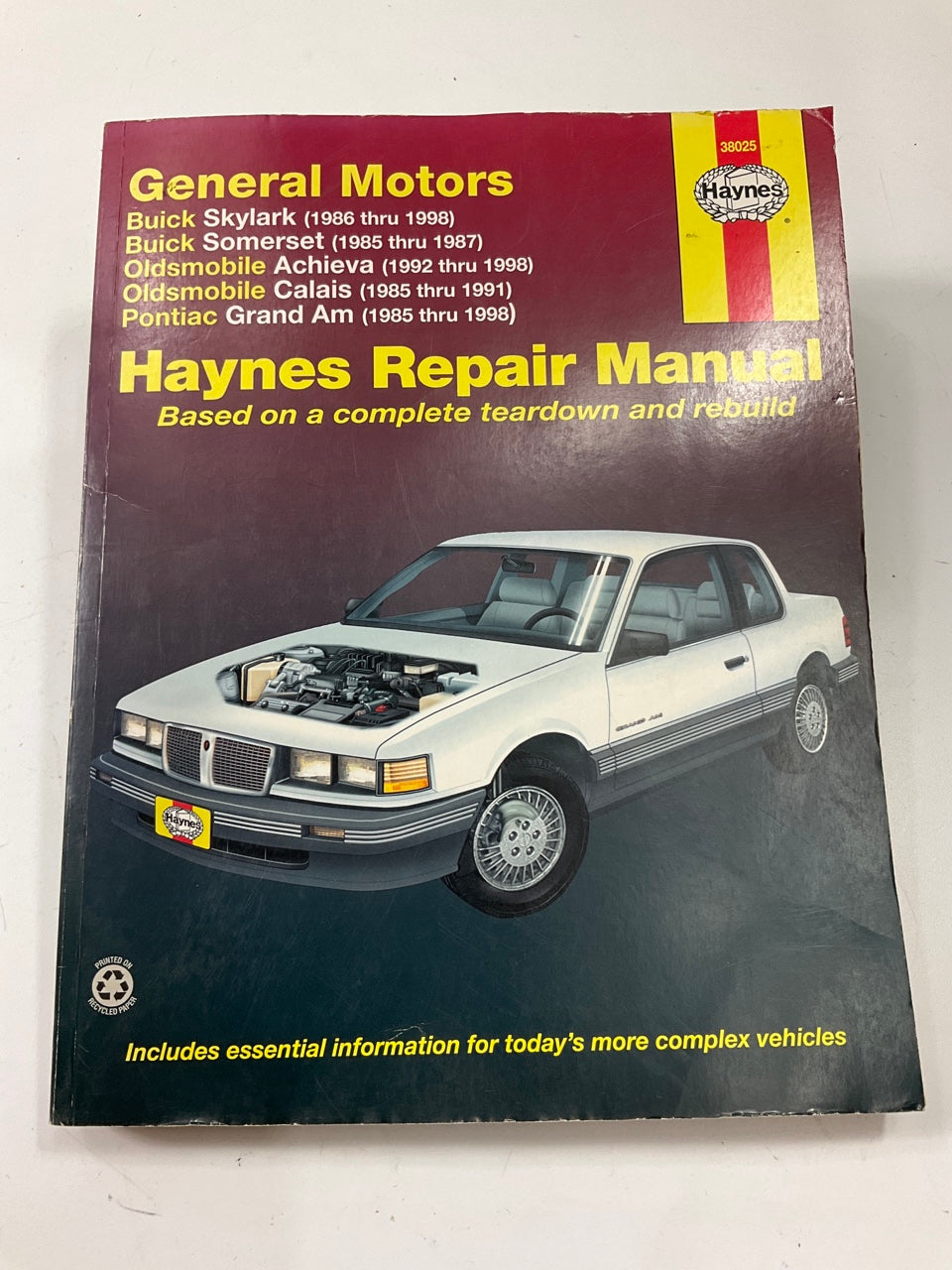 USED Haynes 38025 Repair Manual For 1985-1998 General Motors