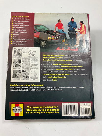 USED Haynes 38025 Repair Manual For 1985-1998 General Motors