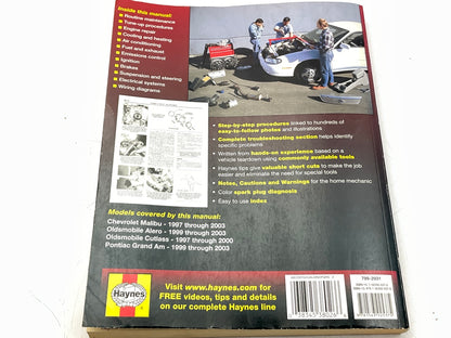 Haynes 38026 Repair Manual For Malibu, Alero, Cutlas, Grand Am, Classic