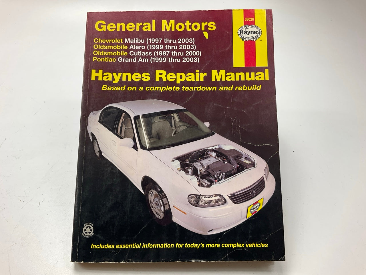 SLIGHT GREASE MARKS - Haynes 38026 Repair Manual For GM 1997-2003